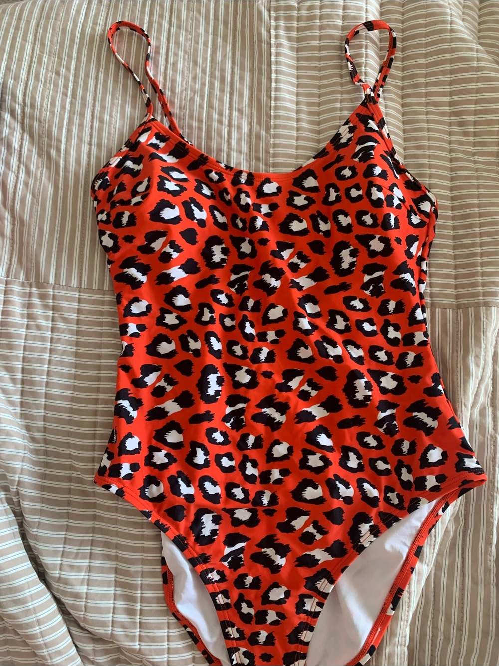 Women’s Red Animal Print One Piece Swimsuit